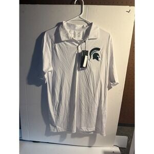 Antigua Michigan State Spartans Polo Shirt NCAA Golf Athletic Medium
